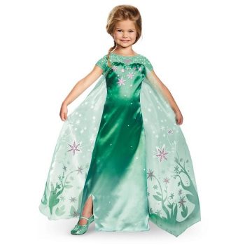 Elsa Frozen Fever Deluxe Costume For Toddlers