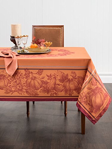 Harvest Jacquard Tablecloth - Elegant tablecloth for any seasonal or Thanksgiving table