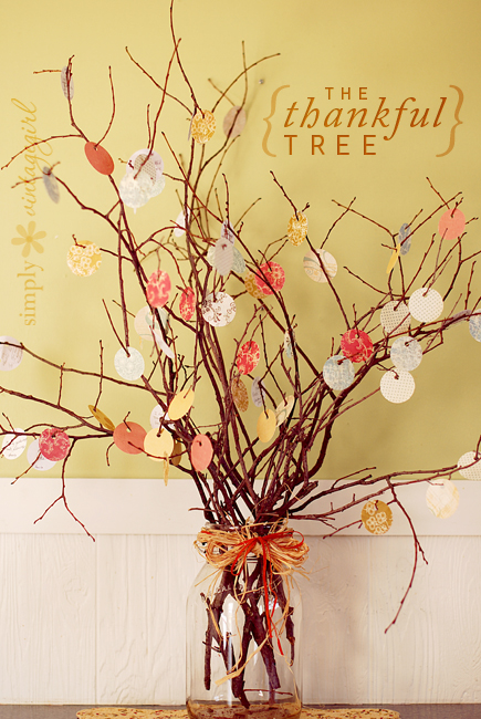 Thankful tree - Ask everyone to write what they're thankful for and hang it on the thankful tree