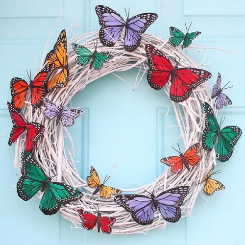 DIY Butterfly Wreath