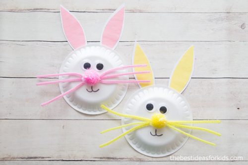 Paper Plate Easter Bunny Craft