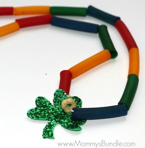 DIY Rainbow Necklace for St. Patrick’s Day