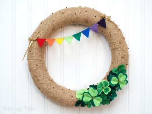 Lucky Shamrocks St. Patrick’s Day Wreath