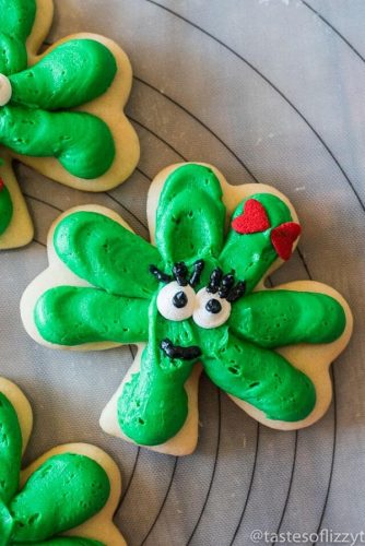 St. Patrick’s Day Frosted Shamrock Cookies