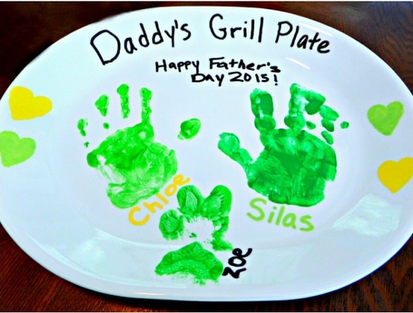 Father’s Day Handprint Platter