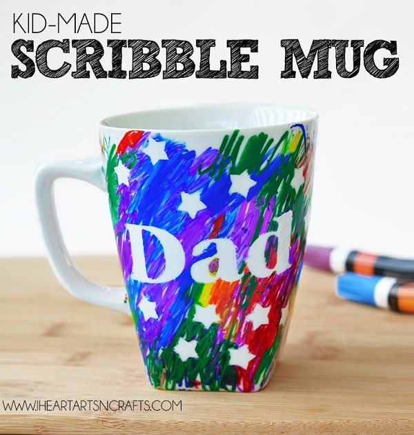 Father’s Day Scribble Mug - Homemade Father's Day Gift Ideas