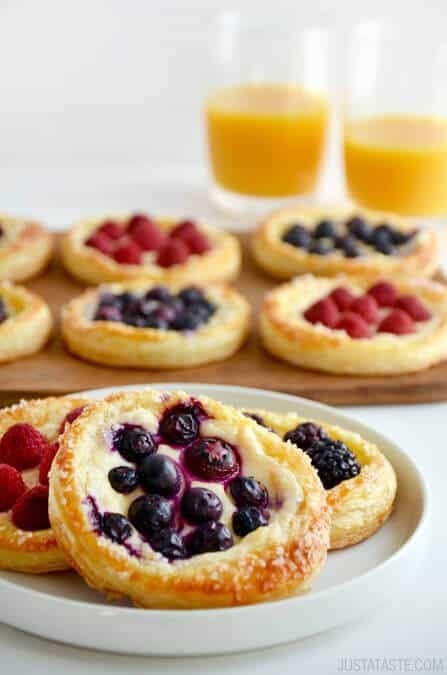 Fruit and Cream Cheese Breakfast Pastries