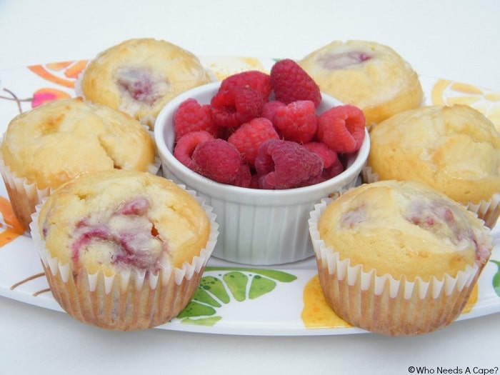 Lemon-Glazed Raspberry Muffins - Mother's Day Brunch Ideas