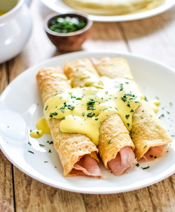 Savory Herb Crepes with Hollandaise - Mother's Day Brunch Ideas