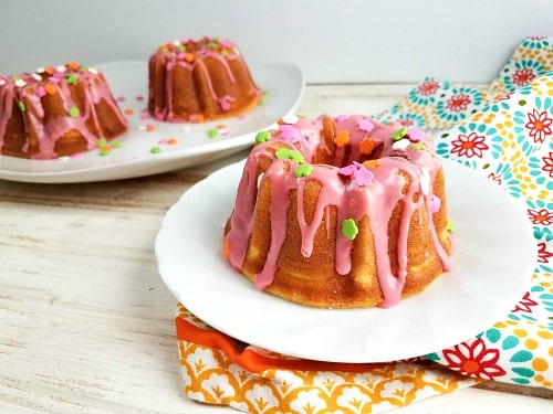 Spring Mini Bundt Cakes