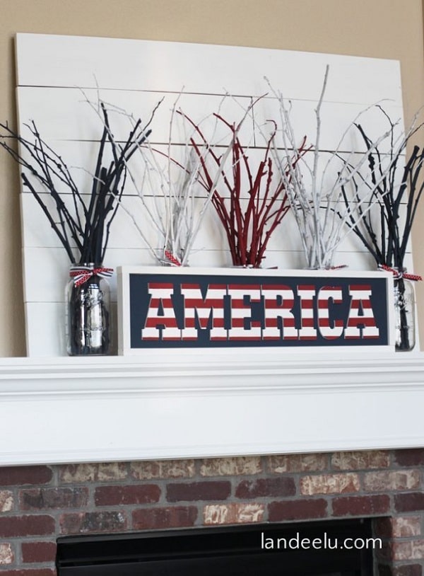 DIY Independence Day America Sign