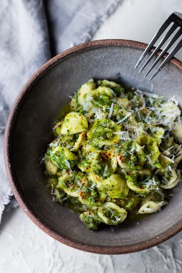 Orecchiette Pasta with Broccoli Sauce - Meat-free Pasta Recipes
