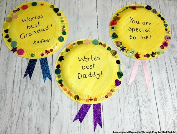 Paper Plate Medal for Father’s Day
