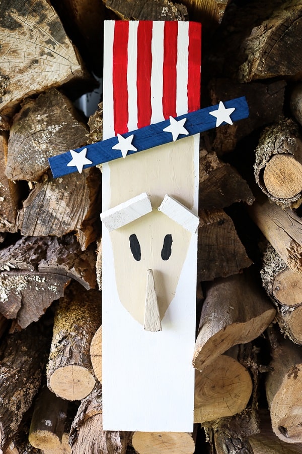 Uncle Sam Decorations from Scrap Wood